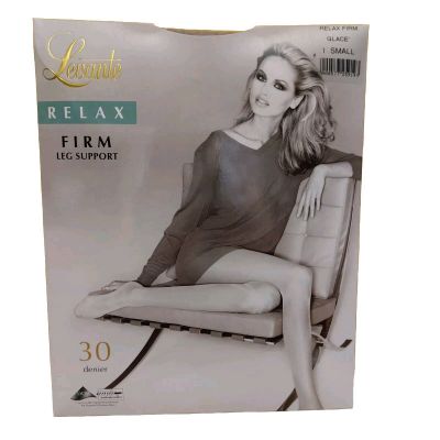 2pk LEVANTE Relax Firm Leg Support Pantyhose Size 1 Small GLACE  Made in Italy